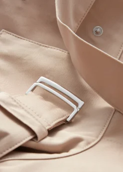 A-Linien-Jacke mit Tunnelkragen