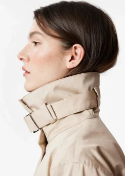 A-Linien-Jacke mit Tunnelkragen