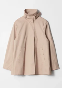 A-Linien-Jacke mit Tunnelkragen