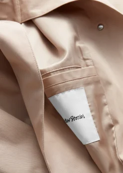 A-Linien-Jacke mit Tunnelkragen