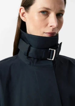A-Linien-Jacke mit Tunnelkragen