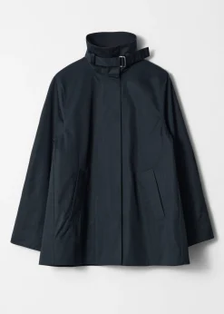 A-Linien-Jacke mit Tunnelkragen