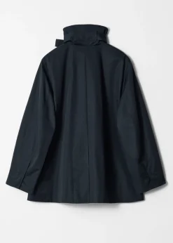A-Linien-Jacke mit Tunnelkragen