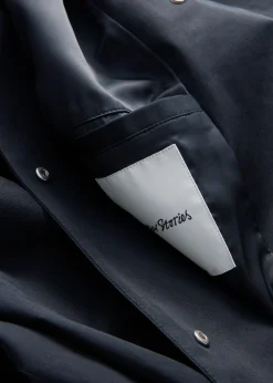 A-Linien-Jacke mit Tunnelkragen