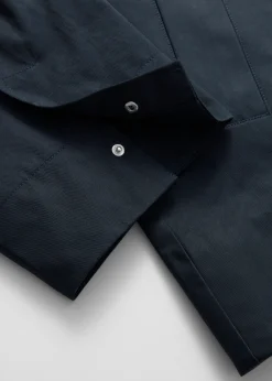 A-Linien-Jacke mit Tunnelkragen
