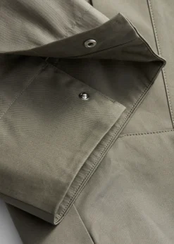 A-Linien-Jacke mit Tunnelkragen