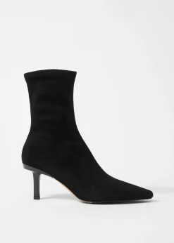 Ankle Boots aus Leder mit Stretch-Anteil