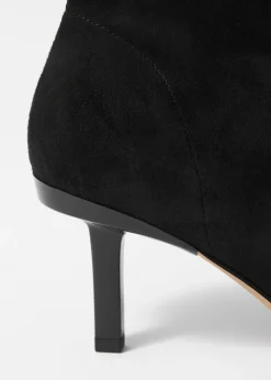 Ankle Boots aus Leder mit Stretch-Anteil