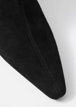 Ankle Boots aus Leder mit Stretch-Anteil