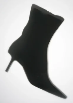 Ankle Boots aus Leder mit Stretch-Anteil