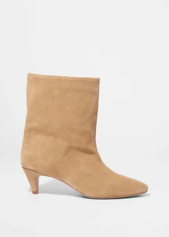 Ankle Boots mit weitem Schaft