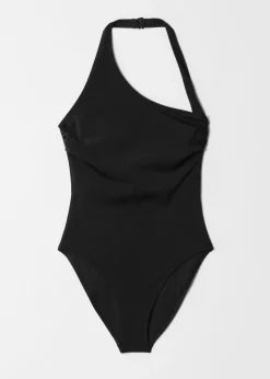 Asymmetrischer Neckholder-Badeanzug