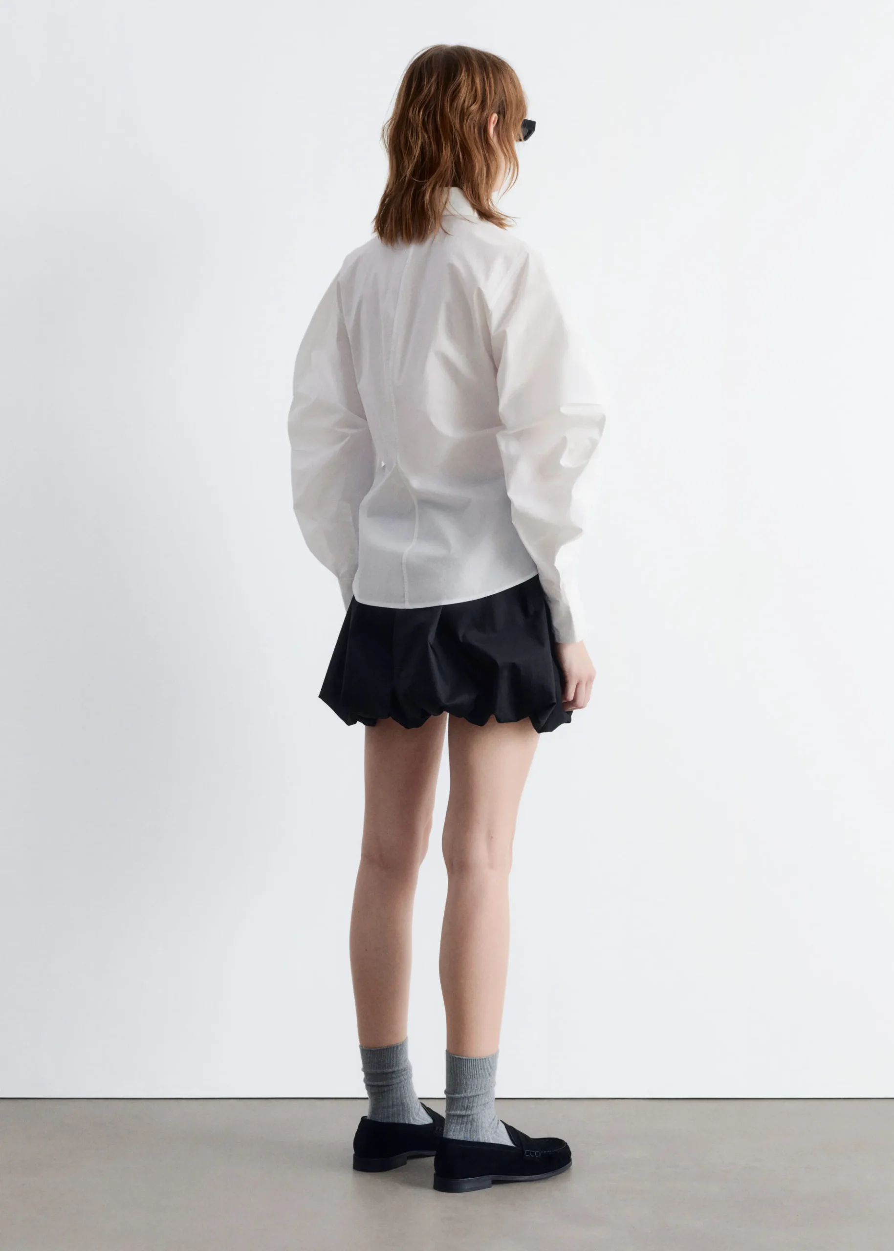 Asymmetrisches Hemd aus Baumwolle