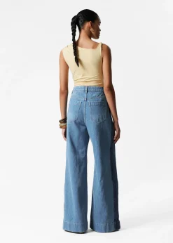 Asymmetrisches Tanktop mit Drapierung