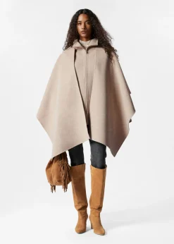 Asymmetrisches Woll-Cape