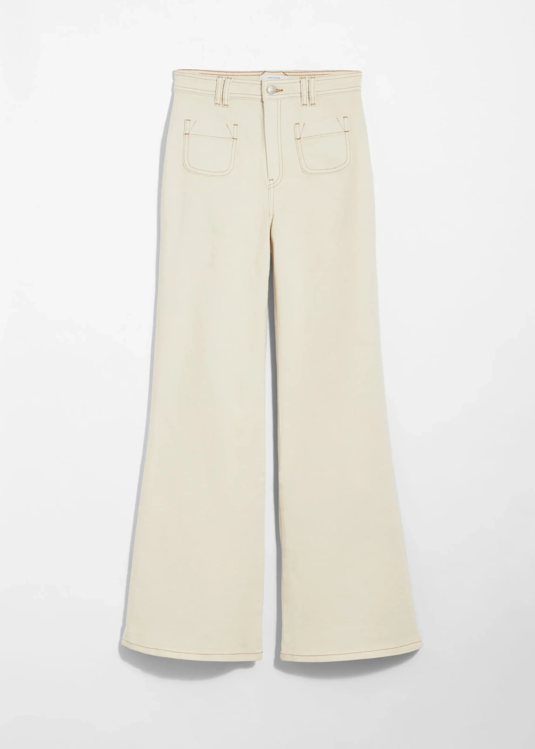Ausgestellte Jeans mit hohem Bund