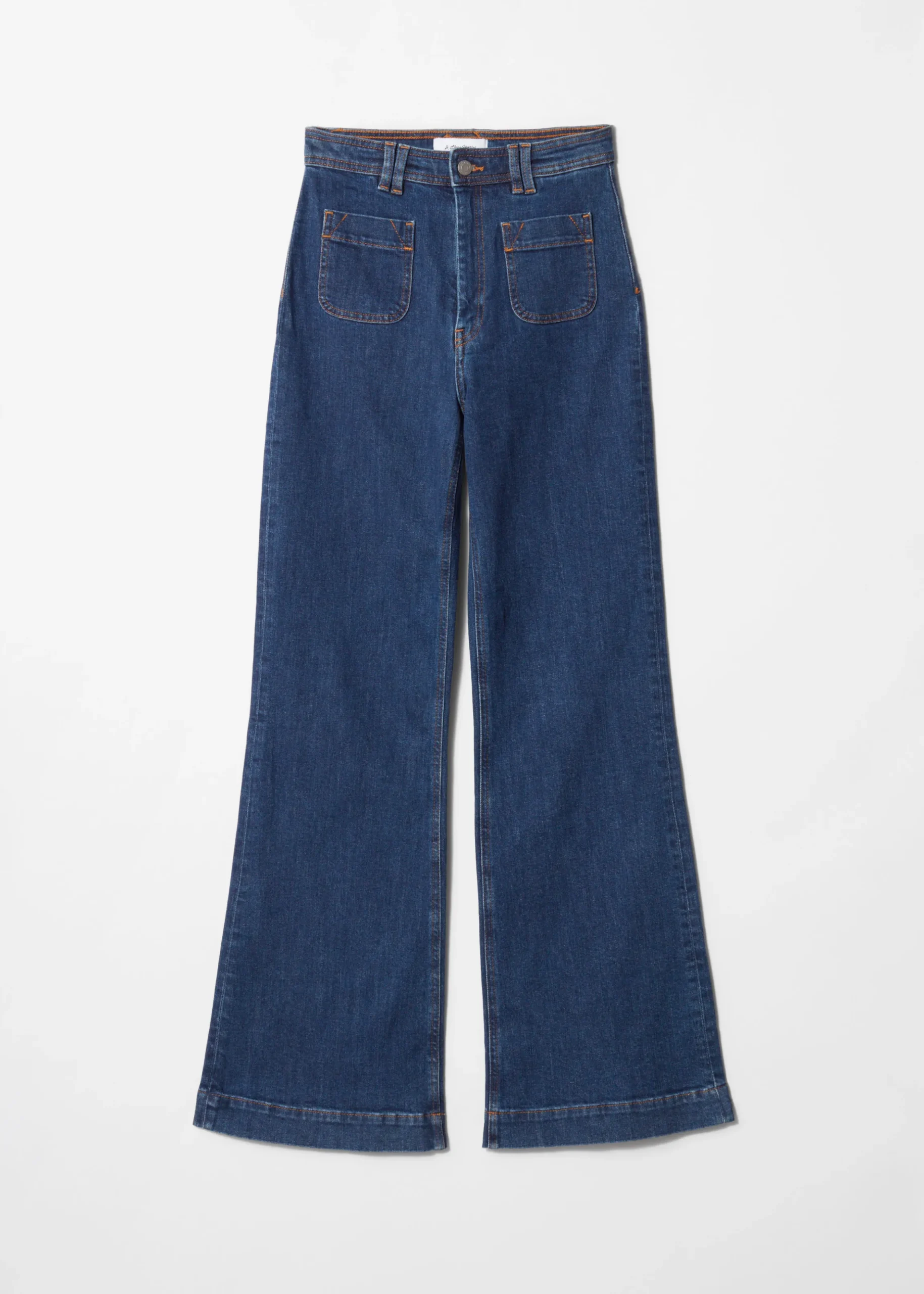 Ausgestellte Jeans mit hohem Bund