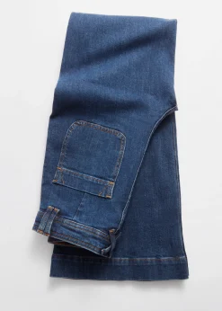 Ausgestellte Jeans mit hohem Bund