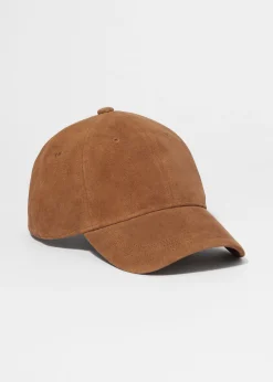 Basecap aus Veloursleder