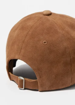 Basecap aus Veloursleder