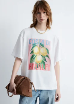 Bedrucktes Oversized-T-Shirt