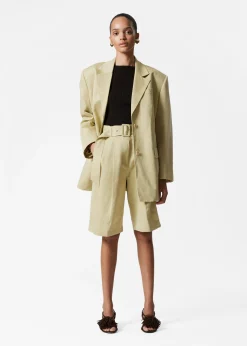 Bermuda-Shorts mit Falten