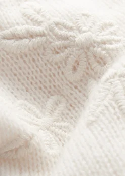 Bestickter Pullover aus Mohair-Mix