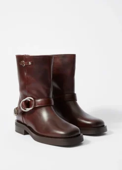Bikerstiefel aus Leder