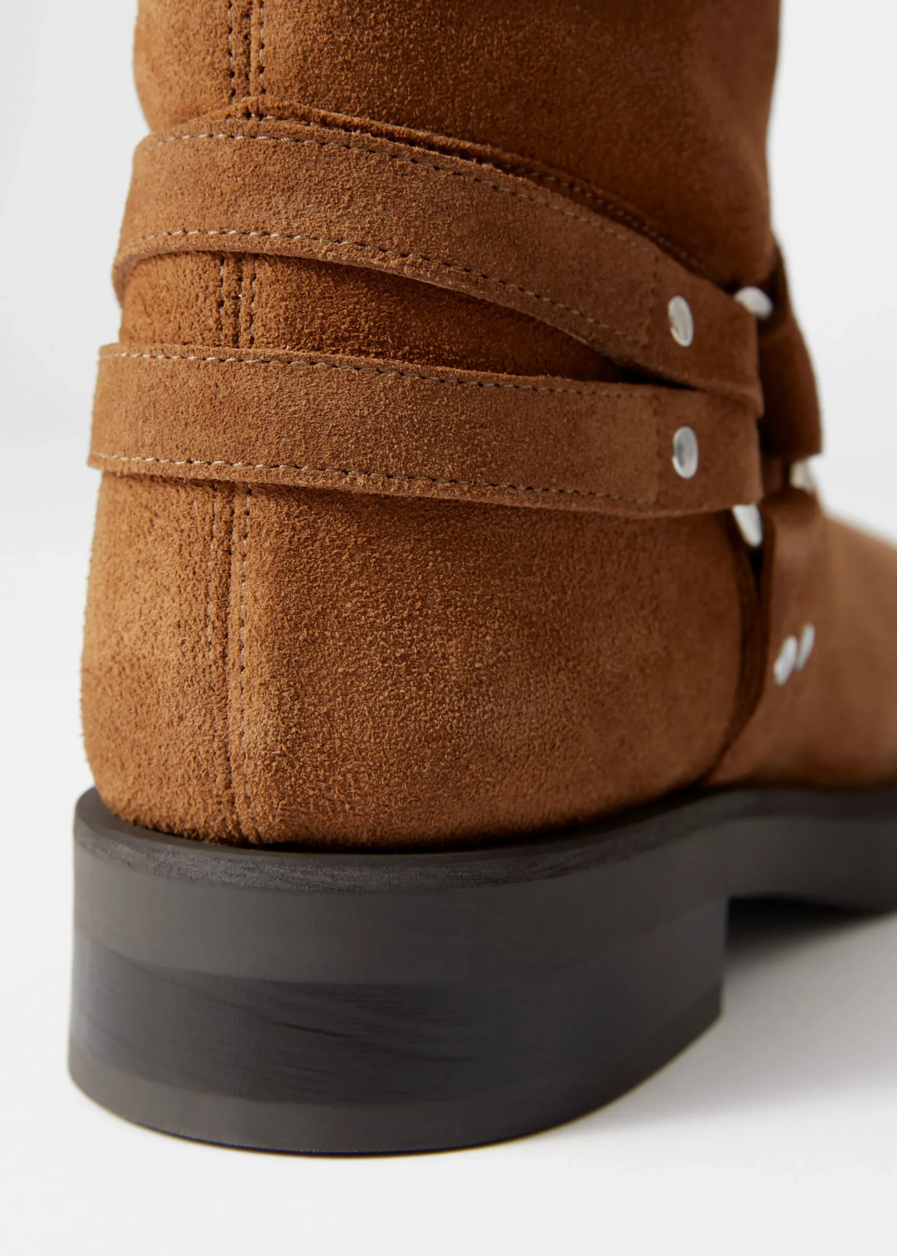 Bikerstiefel aus Wildleder