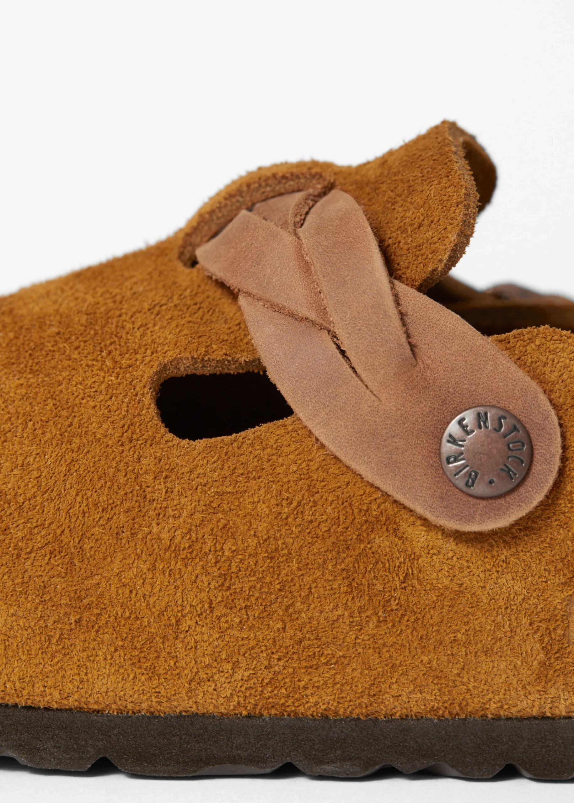 Birkenstock Boston mit Flechtdetail