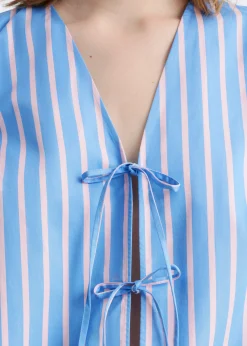 Bluse mit Bindedetail vorne