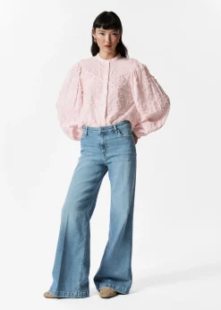 Bluse mit Puffärmeln