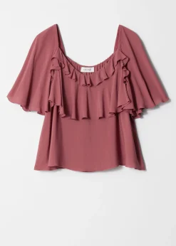 Bluse mit Rüschen