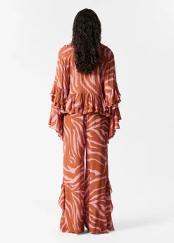 Bluse mit Rüschen