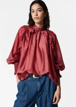 Bluse mit Rüschen