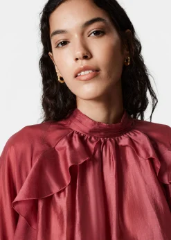 Bluse mit Rüschen