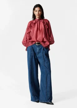 Bluse mit Rüschen