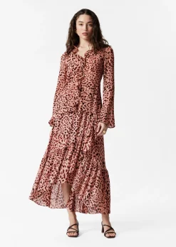 Bluse mit Rüschen und V-Ausschnitt