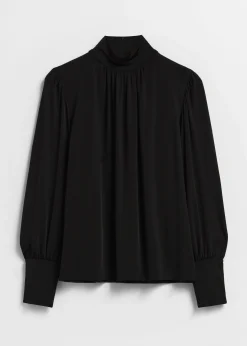 Bluse mit Stehkragen