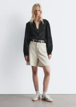 Bluse mit voluminösen Ärmeln
