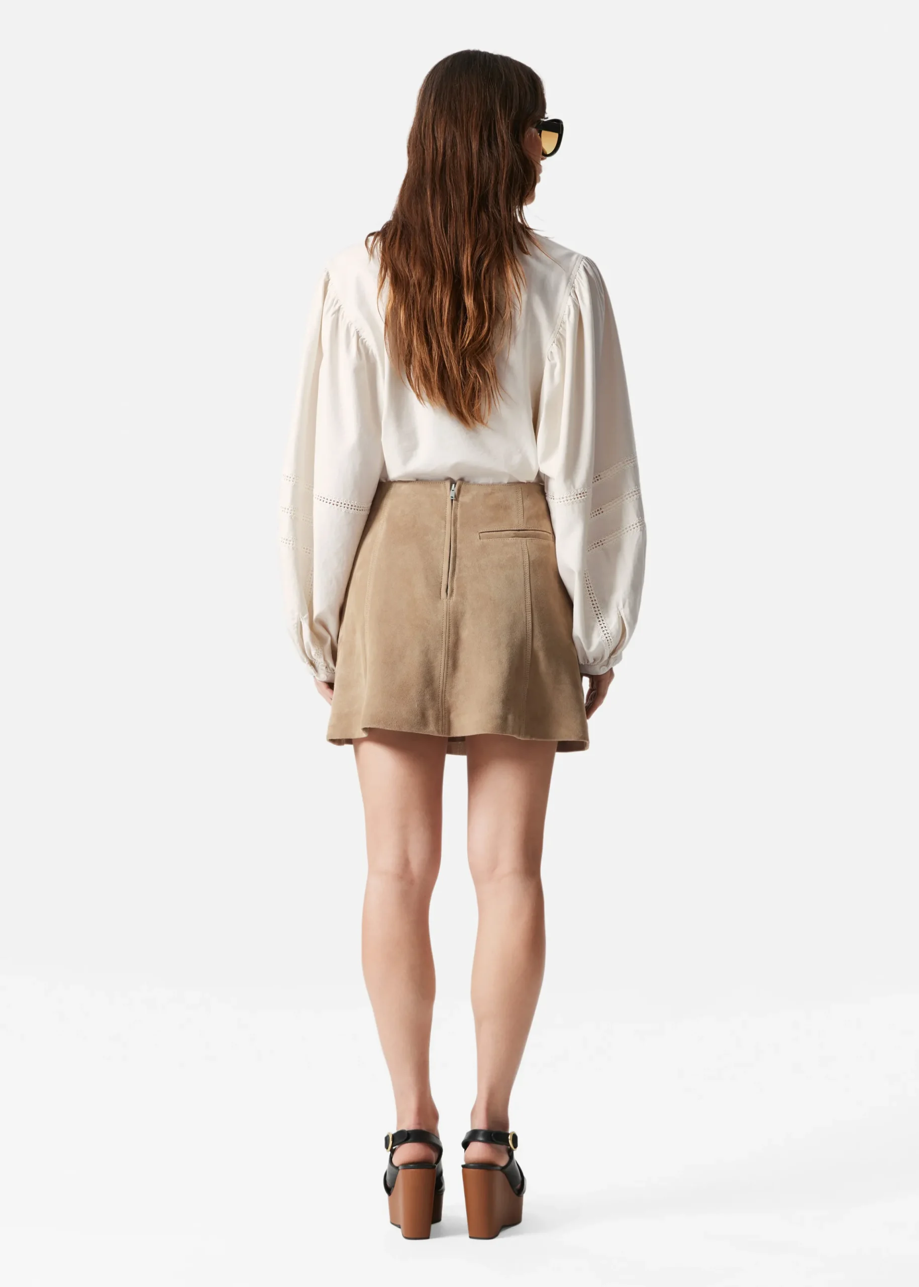 Bluse mit voluminösen Ärmeln