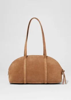 Bowlingtasche aus Veloursleder