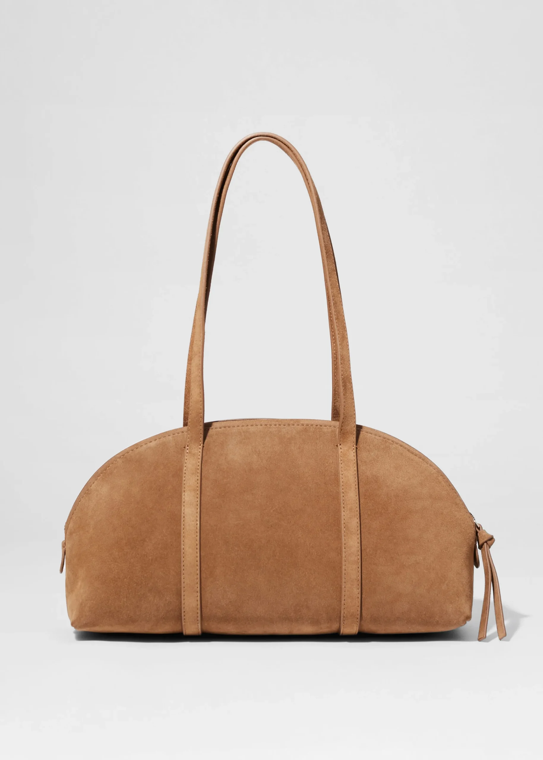 Bowlingtasche aus Veloursleder