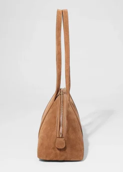 Bowlingtasche aus Veloursleder