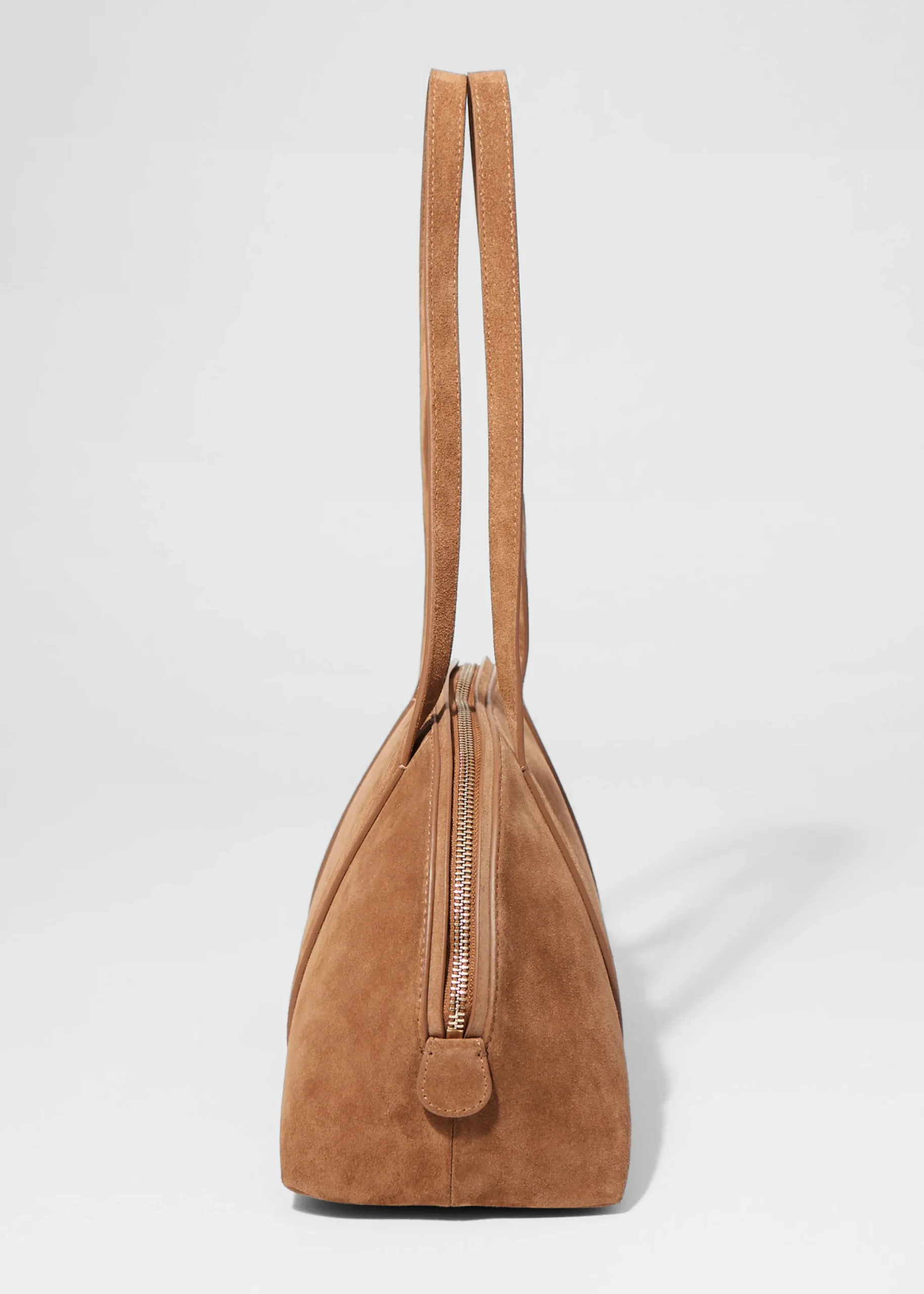 Bowlingtasche aus Veloursleder