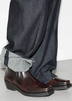 Chelsea Boots aus Leder im Biker-Stil