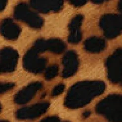 Clutch aus Leder mit Leopardenmuster