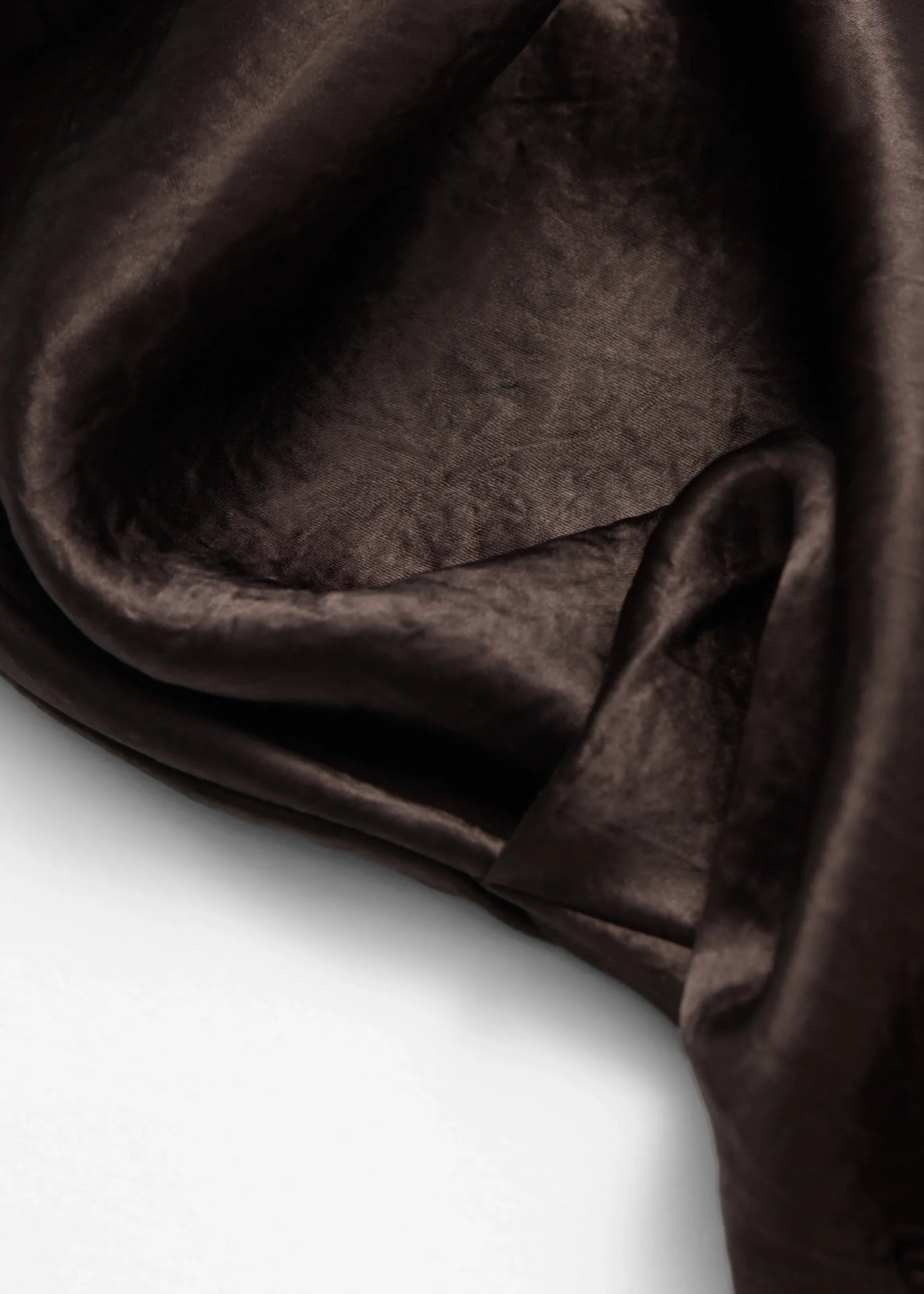 Drapiertes Midikleid aus Satin