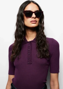 Eckige Cateye-Sonnenbrille