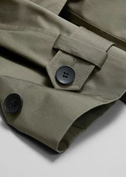 Einreihiger Trenchcoat